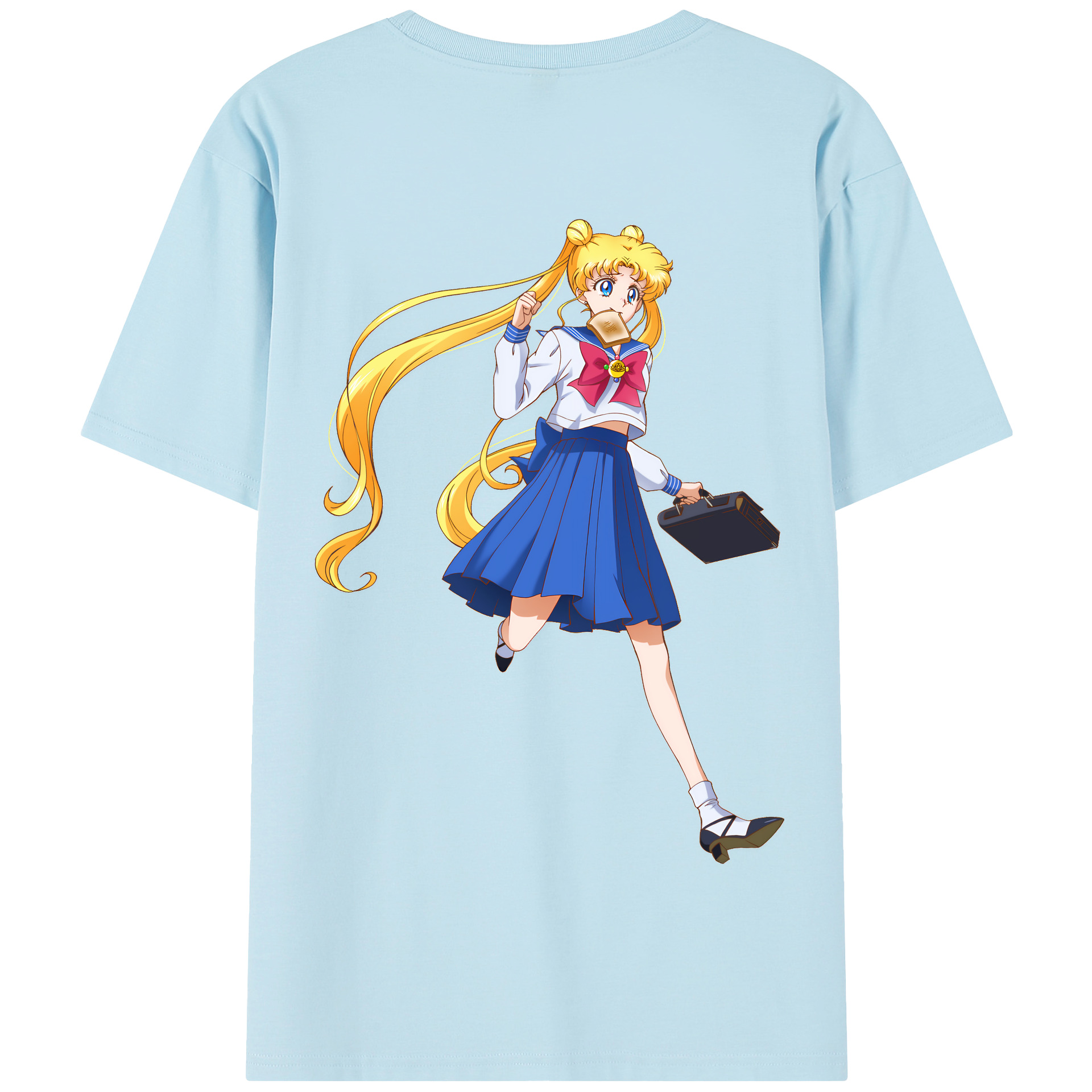 （画像用） 美少女戦士セーラームーン 愛野 美奈子 あいの みなこ Sailor Moon Aino Minako 綿100％半袖Tシャツ（背面プリント）